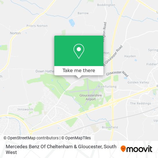 Mercedes Benz Of Cheltenham & Gloucester map