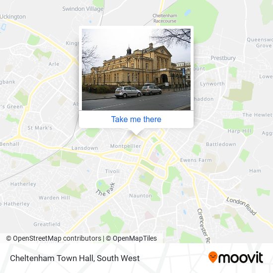 Cheltenham Town Hall map