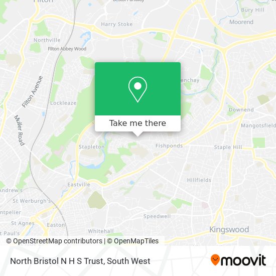 North Bristol N H S Trust map