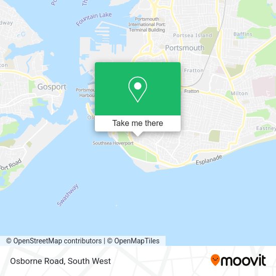How to get to Osborne Road in Portsmouth by bus, train or ferry?