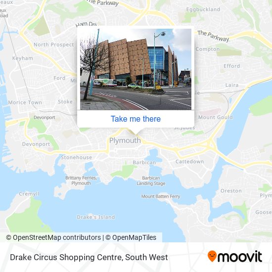 Drake Circus Shopping Centre map