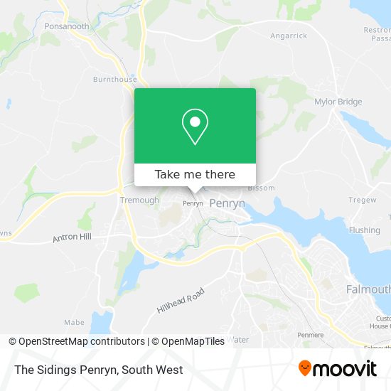 The Sidings Penryn map