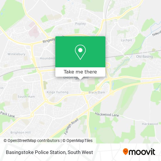 Basingstoke Police Station map