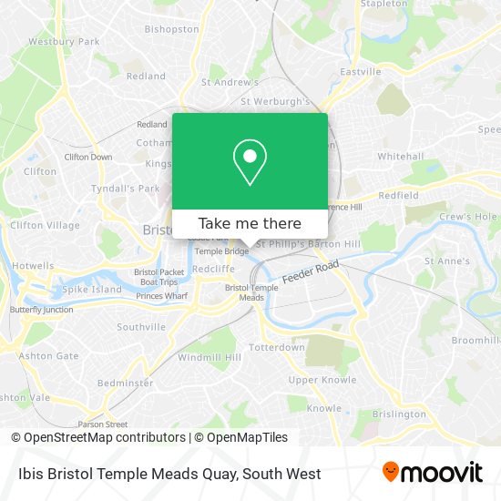 Ibis Bristol Temple Meads Quay map