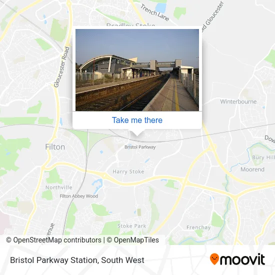 Bristol Parkway Station map