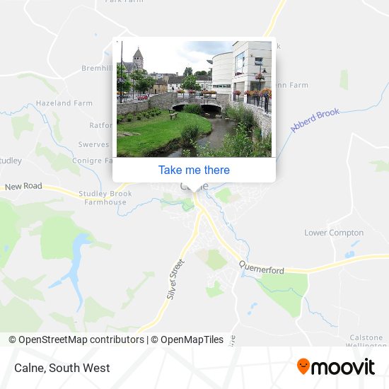 How to get to Calne in Wiltshire by Bus or Train?