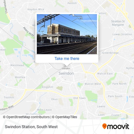Swindon Station map