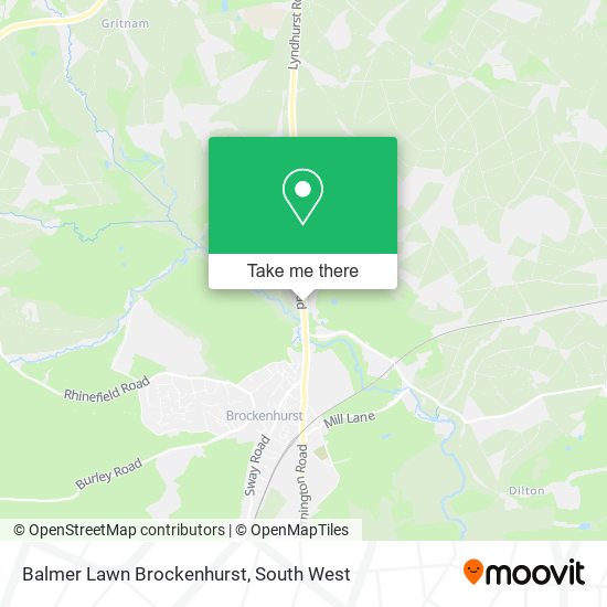 Balmer Lawn Brockenhurst map