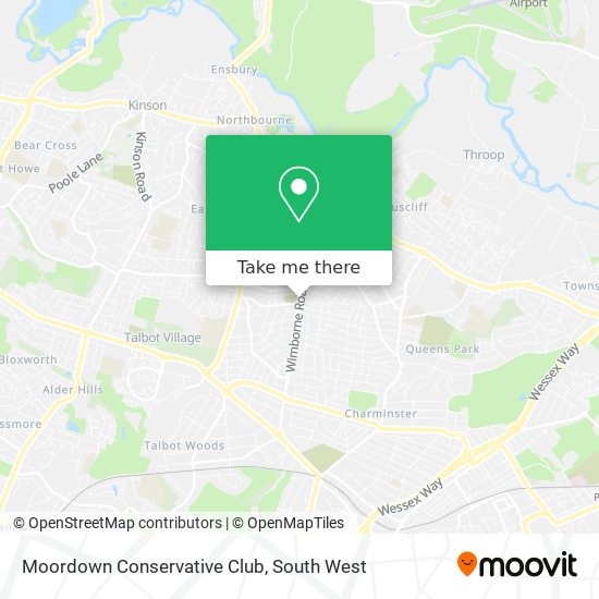 Moordown Conservative Club map