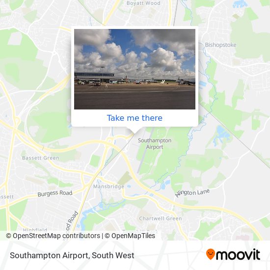 Southampton Airport map