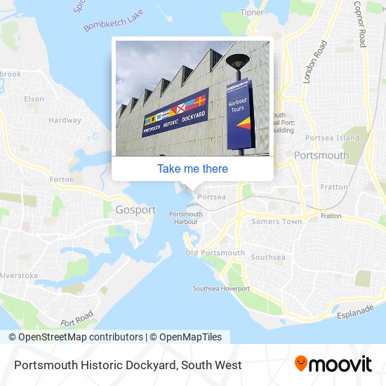 Portsmouth Historic Dockyard map