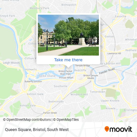 Queen Square, Bristol map