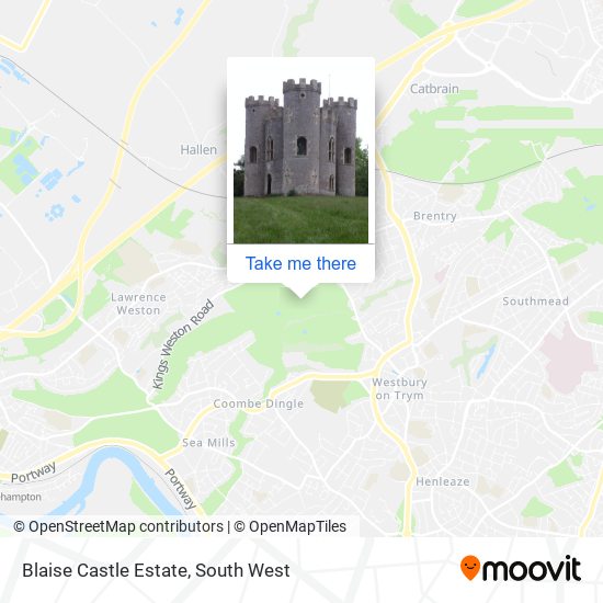 Blaise Castle Estate map