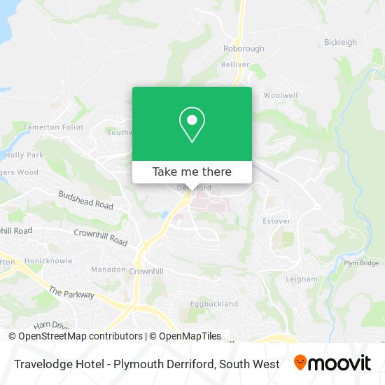 Travelodge Hotel - Plymouth Derriford map
