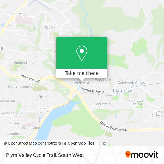 Plym Valley Cycle Trail map