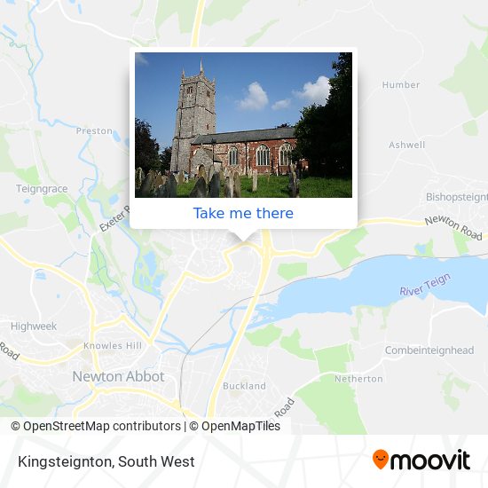 Kingsteignton map
