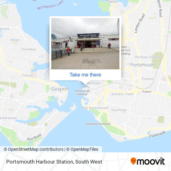 Portsmouth Harbour Station map