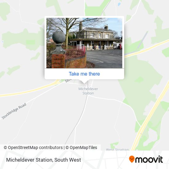 Micheldever Station map