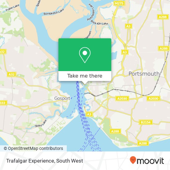 Trafalgar Experience map