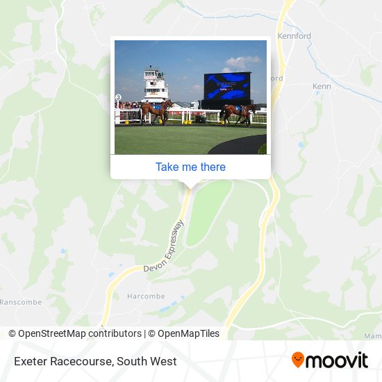 Exeter Racecourse map