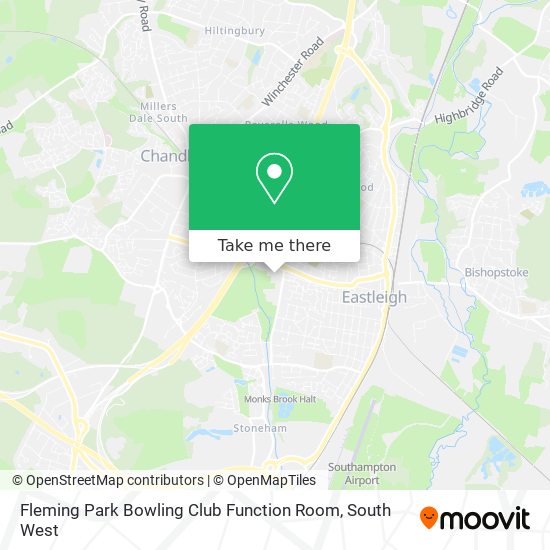 Fleming Park Bowling Club Function Room map