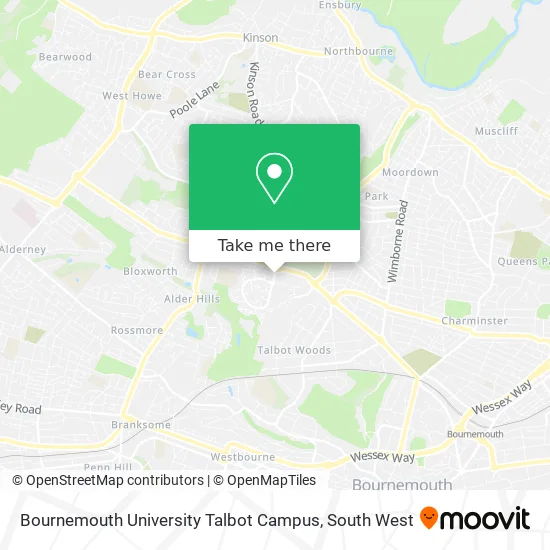 Bournemouth University Campus Map How To Get To Bournemouth University Talbot Campus In Poole By Bus Or Train?