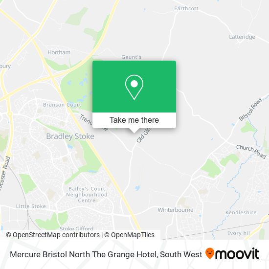 Mercure Bristol North The Grange Hotel map