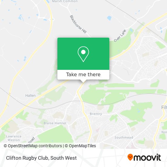 Clifton Rugby Club map