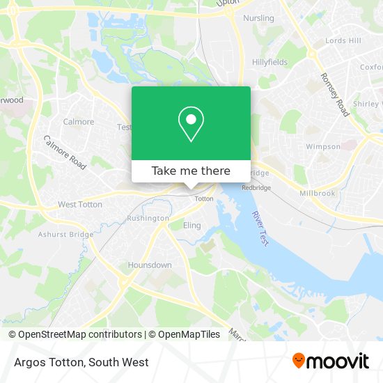 Argos Totton map