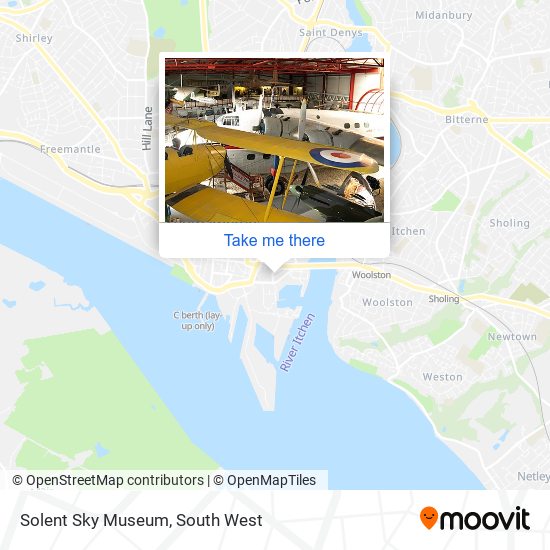 Solent Sky Museum map