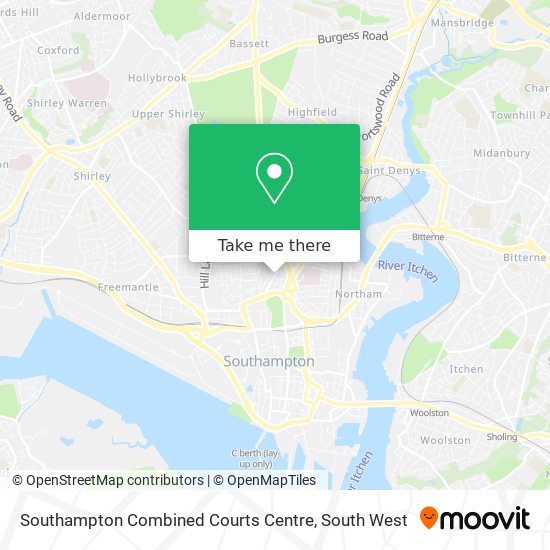 Southampton Combined Courts Centre map