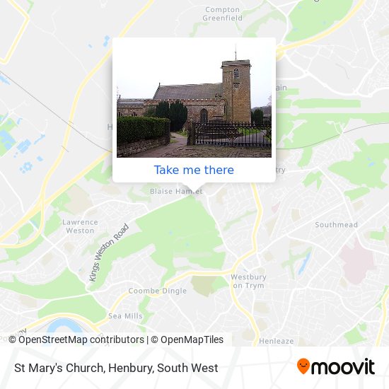 St Mary's Church, Henbury map