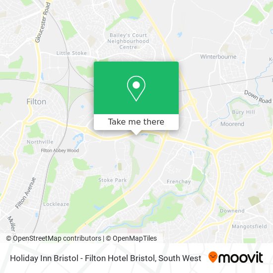 Holiday Inn Bristol - Filton Hotel Bristol map