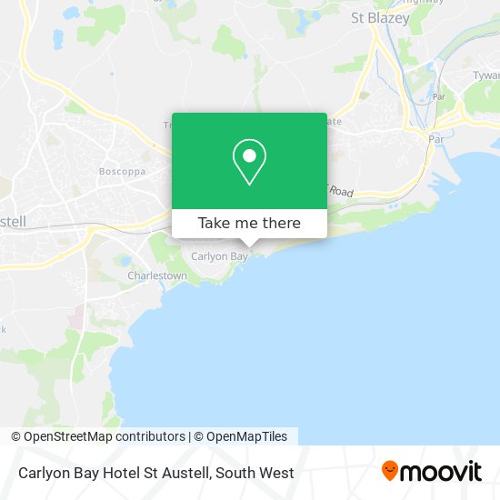 Carlyon Bay Hotel St Austell map