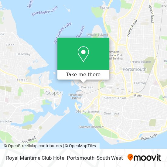 Royal Maritime Club Hotel Portsmouth map