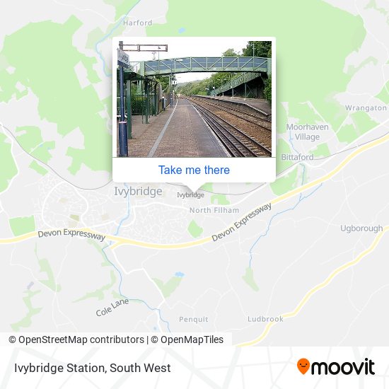 Ivybridge Station map