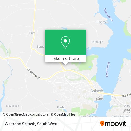 Waitrose Saltash map