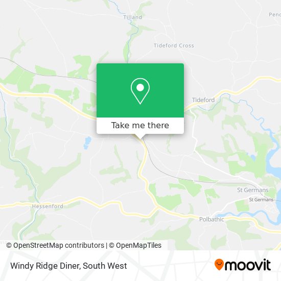 Windy Ridge Diner map