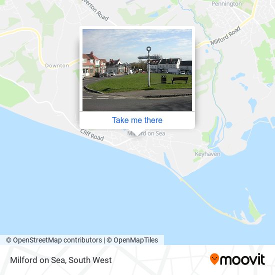 Milford on Sea map