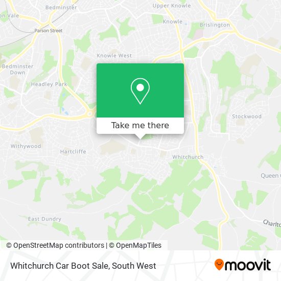 Whitchurch Car Boot Sale map
