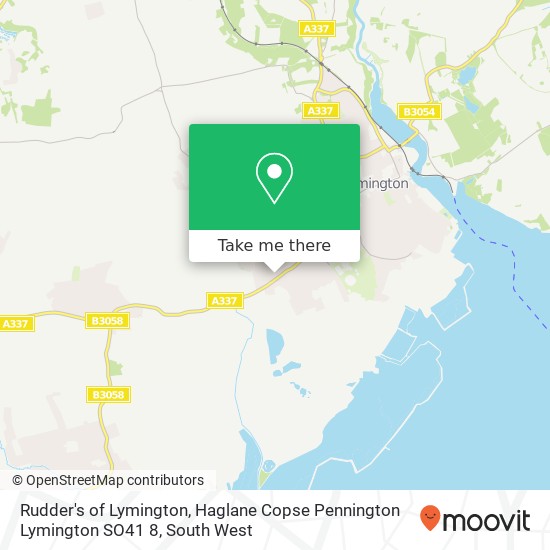 Rudder's of Lymington, Haglane Copse Pennington Lymington SO41 8 map