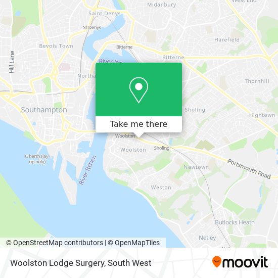 Woolston Lodge Surgery map