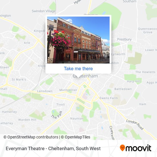 Everyman Theatre - Cheltenham map