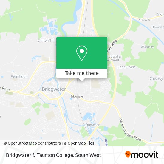 Bridgwater & Taunton College map