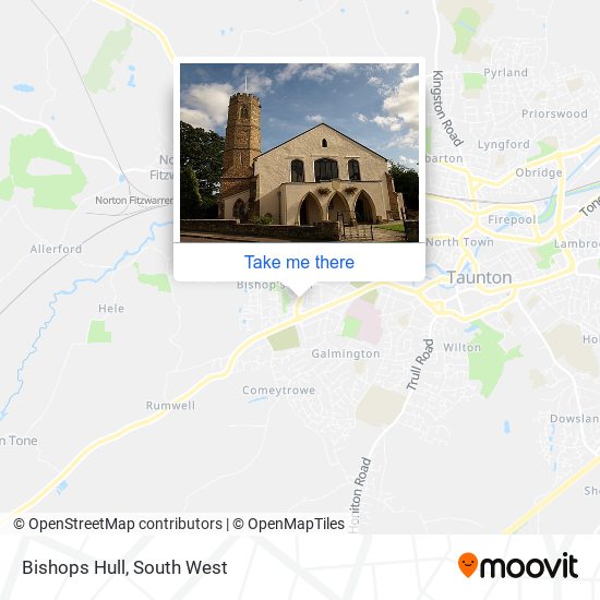 Bishops Hull map