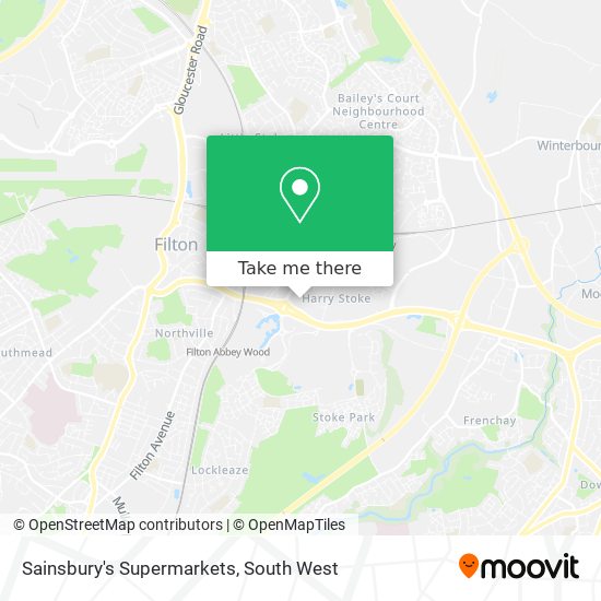 Sainsbury's Supermarkets map