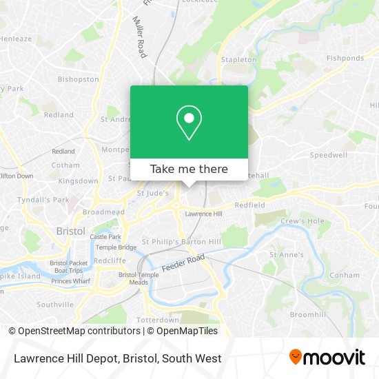 Lawrence Hill Depot, Bristol map