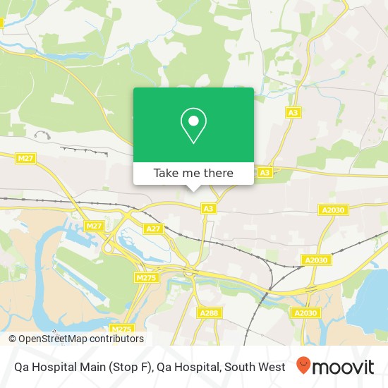 Qa Hospital Main (Stop F), Qa Hospital map