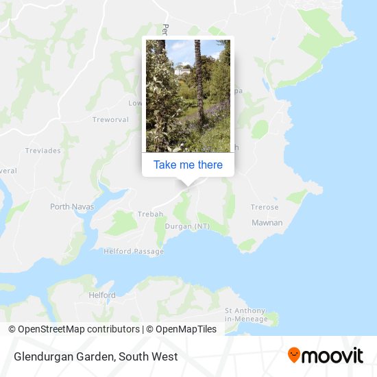 Glendurgan Garden map
