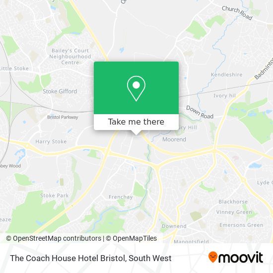 The Coach House Hotel Bristol map